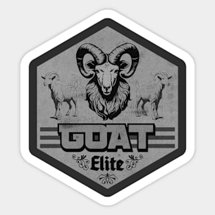 Goat Elite Team BW Sticker